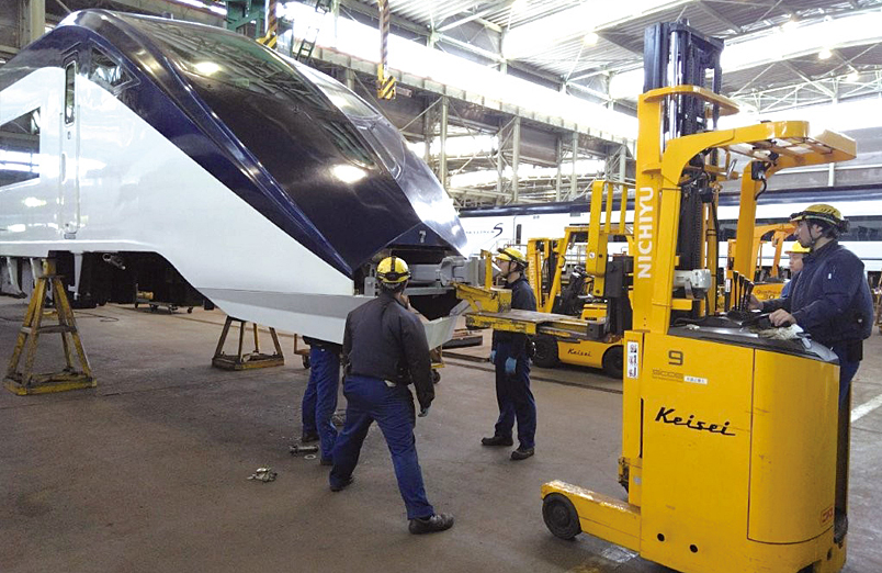 鉄道車両検査の流れ