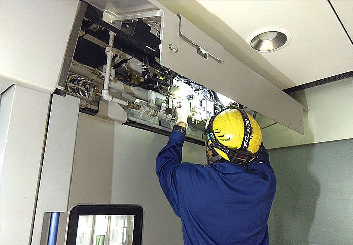 鉄道車両検査の流れ